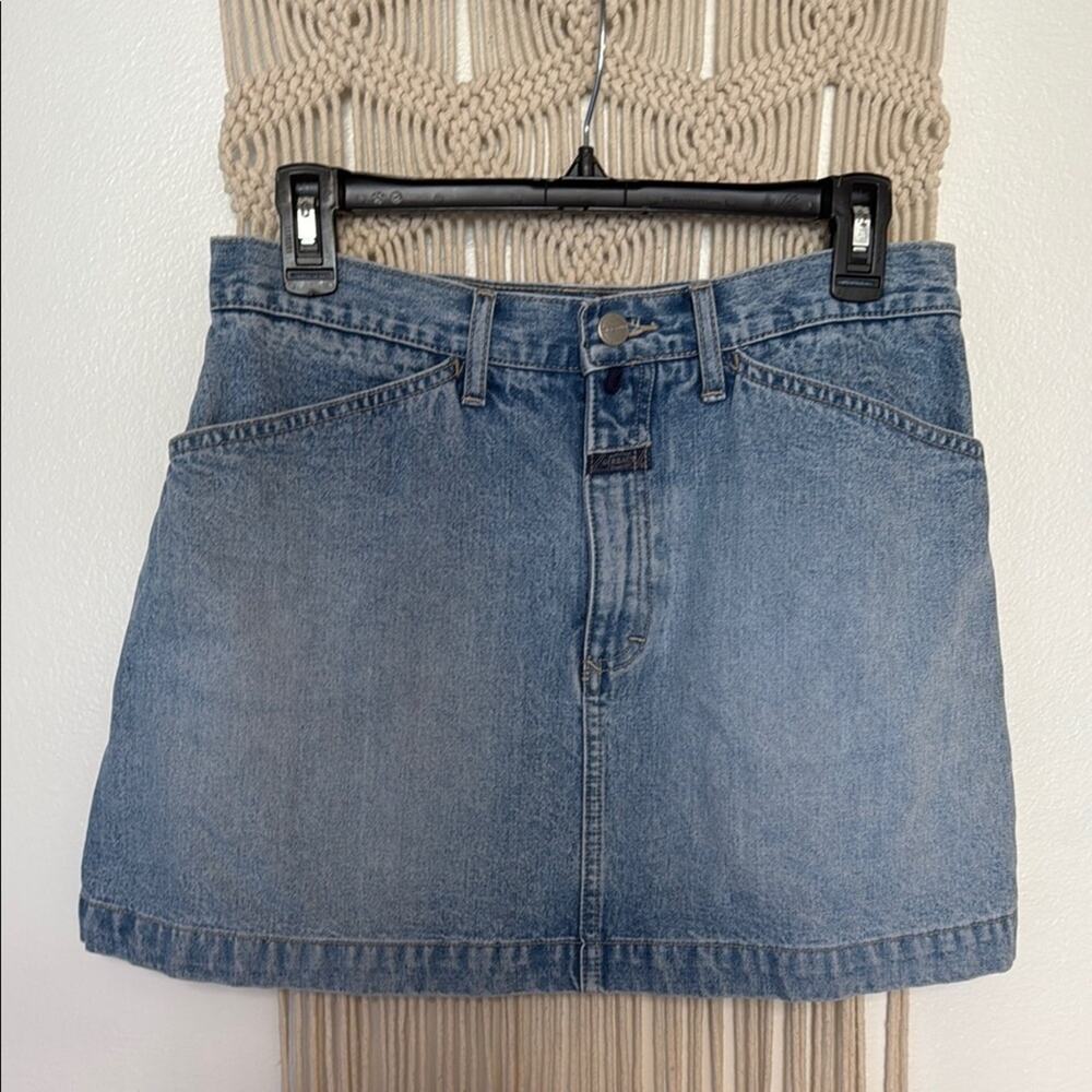 **vintage** Martha Francois girbaud Denim Mini Skirt 11/12 30in waist
